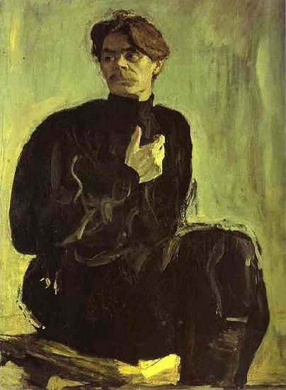Valentin Serov Portrait of the Writer Maxim Gorky Germany oil painting art